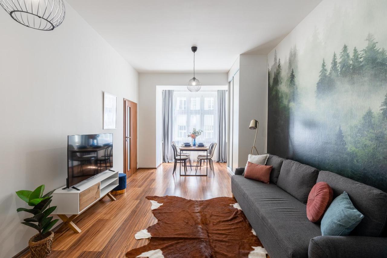 10 Min City Centre 5 People Apartment, Free Coffee 布拉格 外观 照片